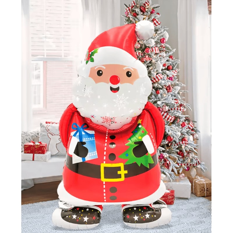 Festive Santa Claus Foil Balloon Christmas Party Holiday Decoration 4