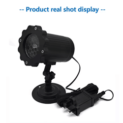 outdoor snowflake led projector light with remote – christmas holiday projection decor