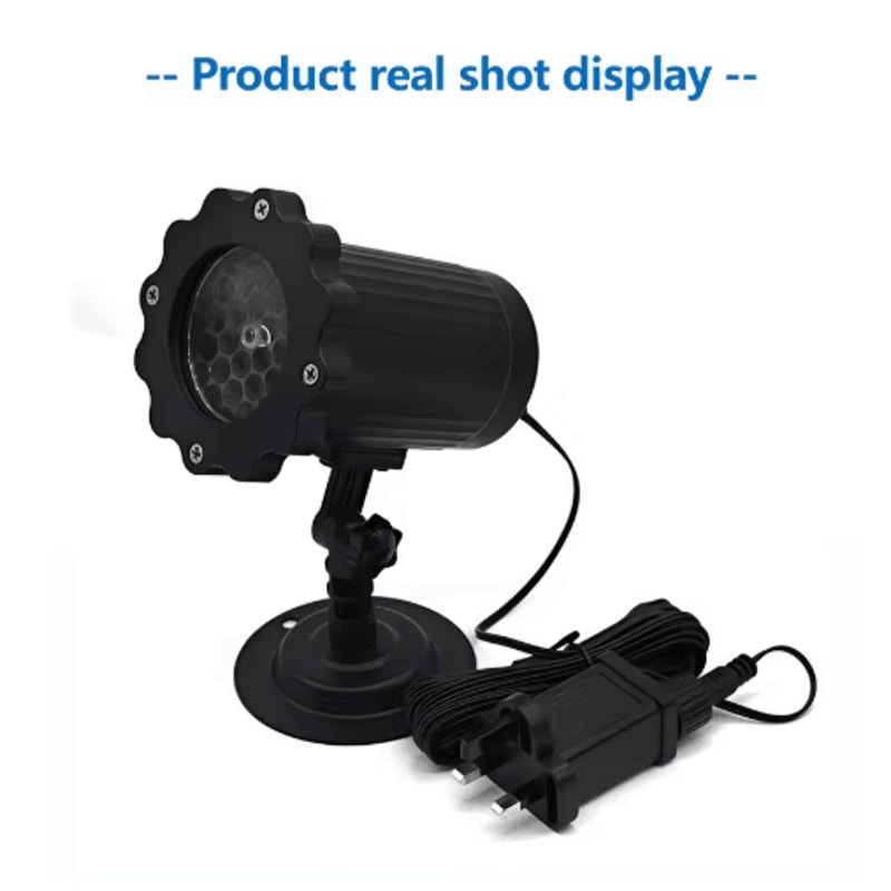 Outdoor Snowflake LED Projector Light With Remote Christmas Holiday Projection Decor 0