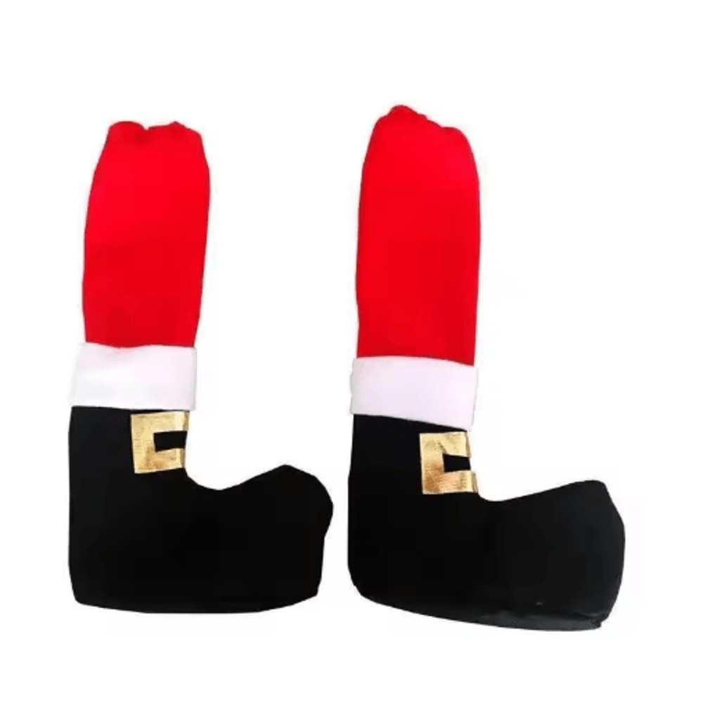 Festive Christmas Chair Leg Covers Santa Chair Leg Socks For Holiday Table Dining Decor 6