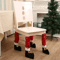 Festive Christmas Chair Leg Covers Santa Chair Leg Socks For Holiday Table Dining Decor 0