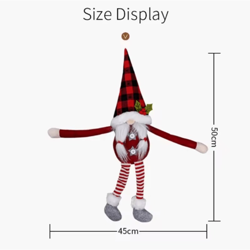 Cute Santa Curtain Buckle Plush Christmas Curtain Tieback Decoration For Kids 5