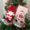 Mini Christmas Stocking Ornament Cute Holiday Candy Bag Tree Decoration 7