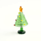 KANGMING Hand Blown Glass Christmas Tree Figurine Mini Holiday Desktop Decoration 1