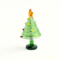 KANGMING Hand Blown Glass Christmas Tree Figurine Mini Holiday Desktop Decoration 1
