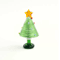 KANGMING Hand Blown Glass Christmas Tree Figurine Mini Holiday Desktop Decoration 2