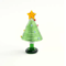 KANGMING Hand Blown Glass Christmas Tree Figurine Mini Holiday Desktop Decoration 2