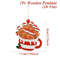Cute Gingerbread Man Christmas Ornament Wooden Holiday Tree Pendant Decoration 1