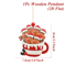 Cute Gingerbread Man Christmas Ornament Wooden Holiday Tree Pendant Decoration 2
