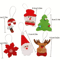 6Piece Plush Christmas Tree Ornaments Set Cute Santa Holiday Hanging Decorations 2