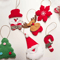 6Piece Plush Christmas Tree Ornaments Set Cute Santa Holiday Hanging Decorations 4