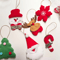 6Piece Plush Christmas Tree Ornaments Set Cute Santa Holiday Hanging Decorations 4