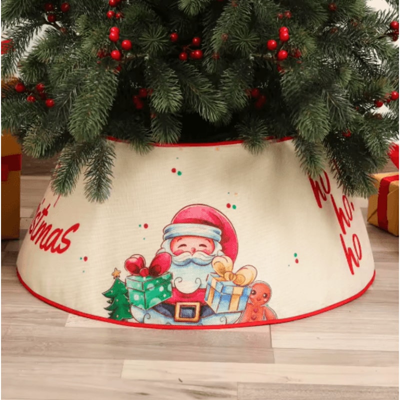 Festive Christmas Tree Skirt Decorative Base Cover For Artificial Trees 7