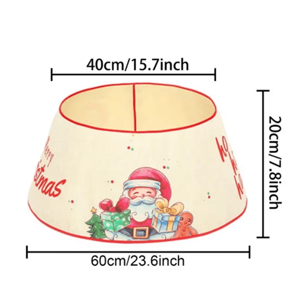 Festive Christmas Tree Skirt Decorative Base Cover For Artificial Trees 8