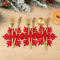 12Piece Christmas Cutlery Holders Festive Felt Utensil Pockets For Holiday Table Decor 3