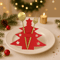 12Piece Christmas Cutlery Holders Festive Felt Utensil Pockets For Holiday Table Decor 5