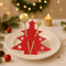 12Piece Christmas Cutlery Holders Festive Felt Utensil Pockets For Holiday Table Decor 5