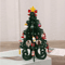 Creative Wooden Christmas Tree Ornament Mini Holiday Desktop Decoration 1