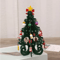 Creative Wooden Christmas Tree Ornament Mini Holiday Desktop Decoration 1