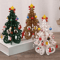 Creative Wooden Christmas Tree Ornament Mini Holiday Desktop Decoration 4