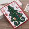 Creative Wooden Christmas Tree Ornament Mini Holiday Desktop Decoration 0