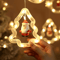 Festive Santa Curtain Lights With Remote LED Christmas Window Decoration 4