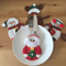 Festive Christmas Cutlery Holders Holiday Tableware Pockets For Christmas Dinner 5