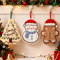 Festive Christmas Hand Towel Cute Gingerbread Man Snowman Holiday Towel 0