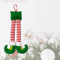 Funny Elf Leg Christmas Ornament Striped Elf Legs Hanging Holiday Decoration 6