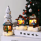 Festive LED Christmas Village Decoration Santa Claus House Resin Desktop Ornament 6