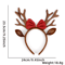 Cute Christmas Antler Headband Reindeer Holiday Hair Accessory For Women 1