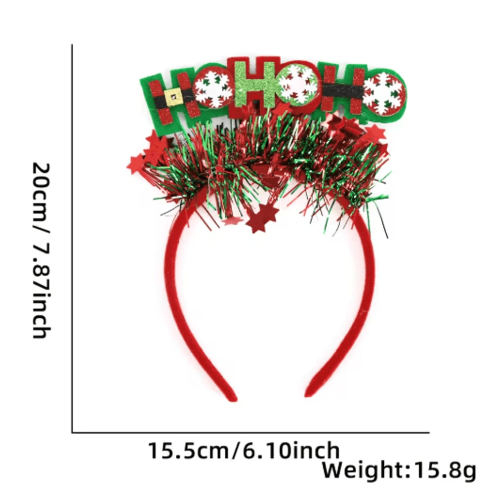 Cute Christmas Antler Headband Reindeer Holiday Hair Accessory For Women 2