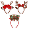 Cute Christmas Antler Headband Reindeer Holiday Hair Accessory For Women 0