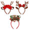 Cute Christmas Antler Headband Reindeer Holiday Hair Accessory For Women 0