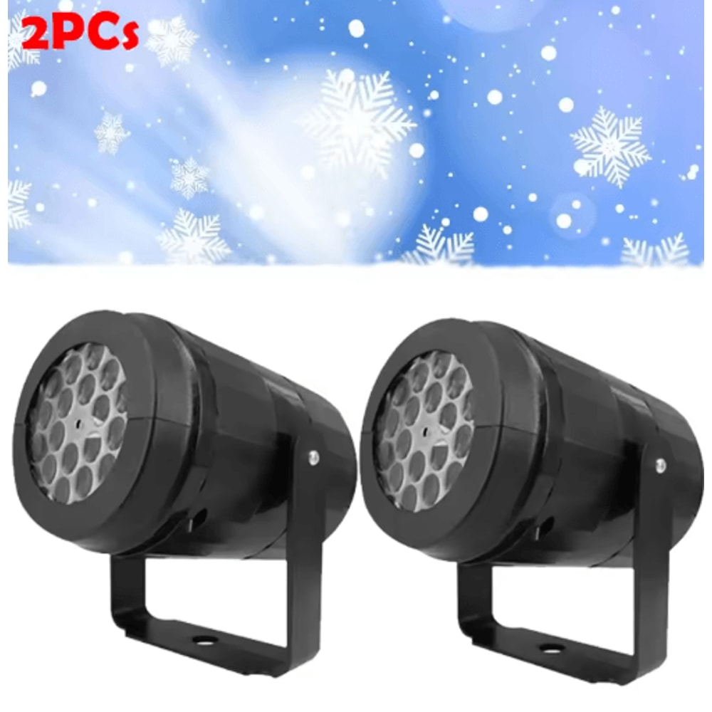 LED Snowflake Projector Light USB Christmas Holiday Projection Lamp 1