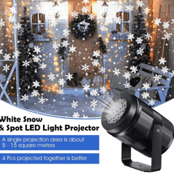 led snowflake projector light – usb christmas holiday projection lamp