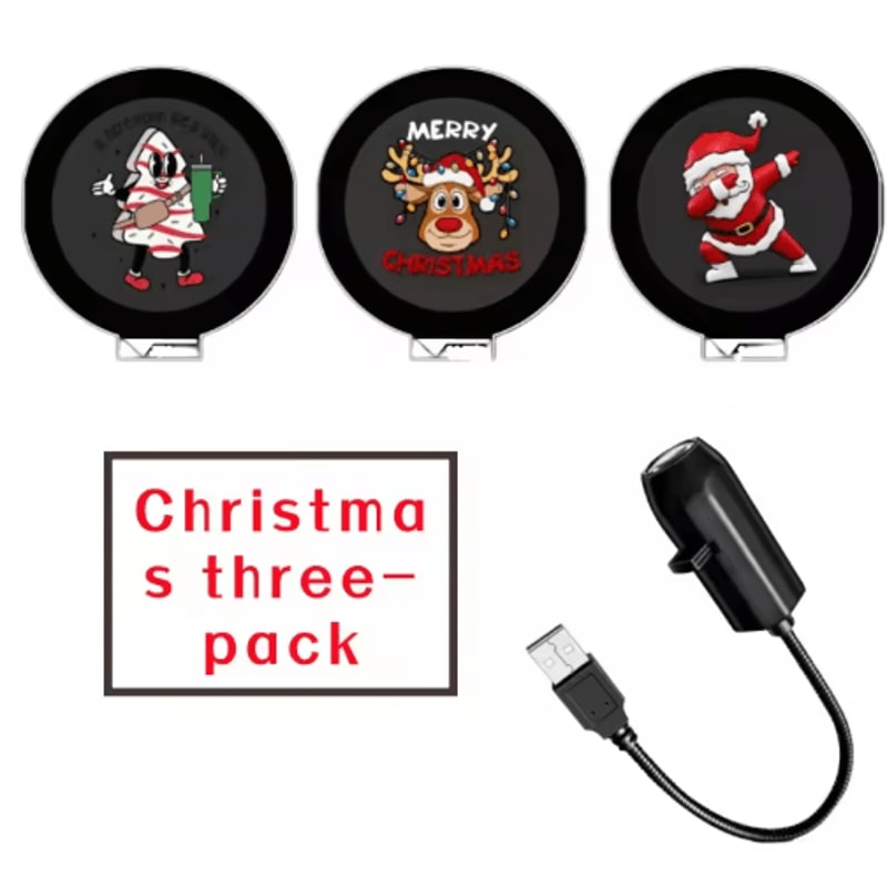 USB Christmas Projector Light Santa Elk LED Pattern Night Lamp 4