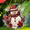 Festive Snowman Christmas Door Sign Acrylic Winter Hanging Decoration 3