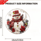 Festive Snowman Christmas Door Sign Acrylic Winter Hanging Decoration 4