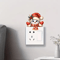 Festive Christmas Wall Sticker Santa Claus Snowman Switch Decal 4