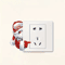 Festive Christmas Wall Sticker Santa Claus Snowman Switch Decal 5