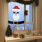 Festive Christmas Window Stickers Felt Santa Snowman Reindeer Door Decoration 5