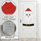 Festive Christmas Window Stickers Felt Santa Snowman Reindeer Door Decoration 6