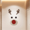 Festive Christmas Window Stickers Felt Santa Snowman Reindeer Door Decoration 8
