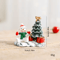 Festive Christmas Village Miniature Snowman And Winter House Desktop Decoration 6