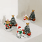 Festive Christmas Village Miniature Snowman And Winter House Desktop Decoration 8