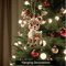 Cute Reindeer Christmas Ornament Acrylic Cartoon Elk Tree Decoration 10