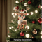 Cute Reindeer Christmas Ornament Acrylic Cartoon Elk Tree Decoration 10
