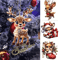 Cute Reindeer Christmas Ornament Acrylic Cartoon Elk Tree Decoration 0