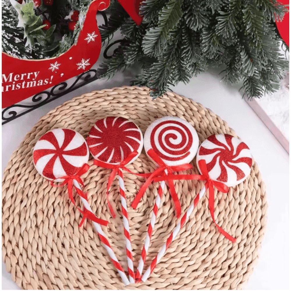 Large Christmas Lollipop Ornament Candy Hanging Decoration For Holiday Displays 0